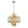 Suspension chaîne MARGOT 9xE14/40W/230V d. 55 cm doré
