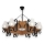 Suspension chaîne QUEEN 8xE14/40W/230V hêtre - FSC certifié
