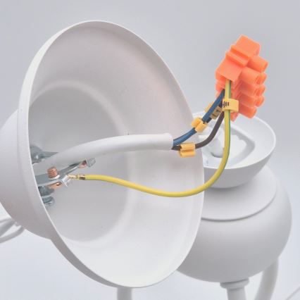 Suspension chaîne RETRO II 3xE27/60W/230V blanc