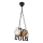 Suspension chaîne VELA 2xE14/40W/230V hêtre