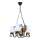 Suspension chaîne VELA 4xE14/40W/230V hêtre