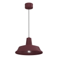 Suspension CLASS sur câble 1xE27/15W/230V bordeaux