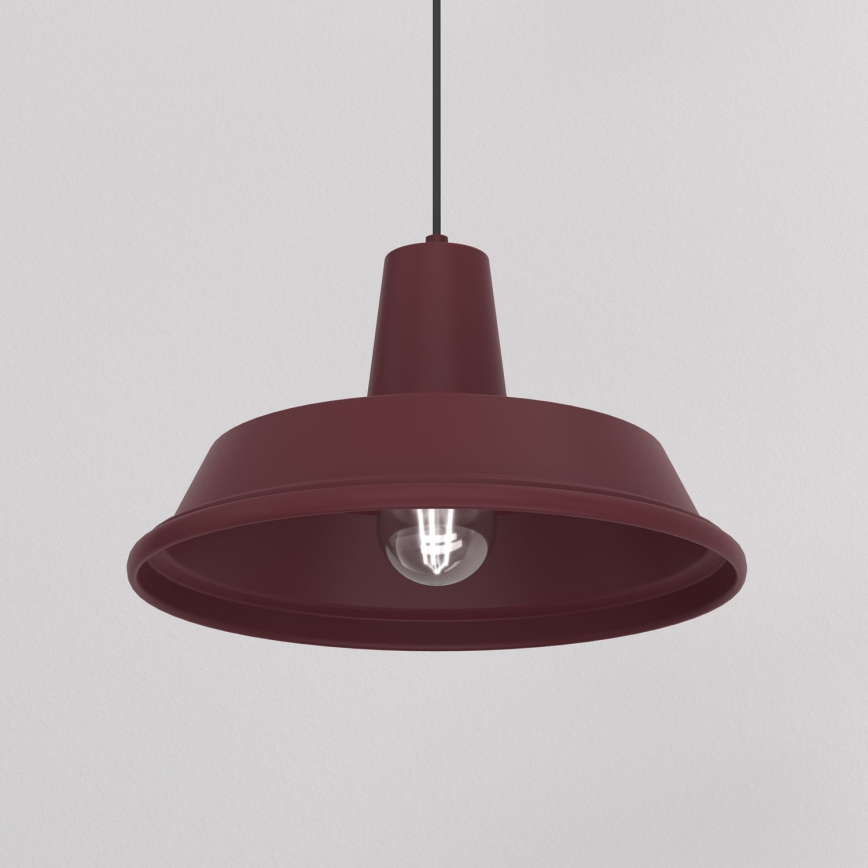 Suspension CLASS sur câble 1xE27/15W/230V bordeaux