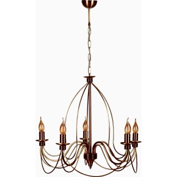 Suspension CLASSIC 5xE14/40W/230V bronze