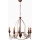 Suspension CLASSIC 5xE14/40W/230V bronze