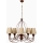 Suspension CLASSIC 5xE14/40W/230V en bronze/beige