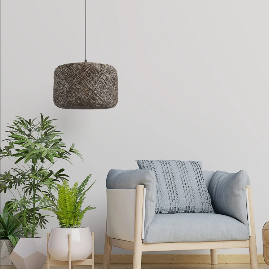 Suspension CLEA sur câble, 1 x E27 (20 W) 230 V, Ø 30 cm, finition anthracite