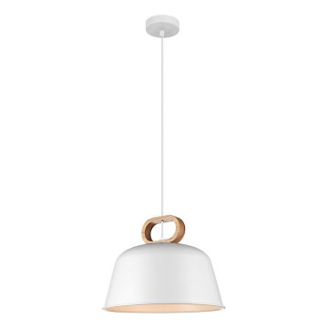 Suspension CLIP sur câble 1xE27/40W/230V blanc/marron