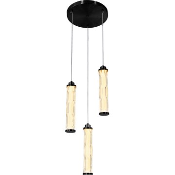 Suspension CORTE sur câble LED/25W/230V, noire
