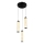 Suspension CORTE sur câble LED/25W/230V, noire