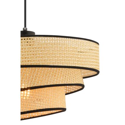 Suspension COUPER 1xE27/60W/230V beige/noir