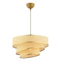 Suspension COUPER 1xE27/60W/230V beige/or