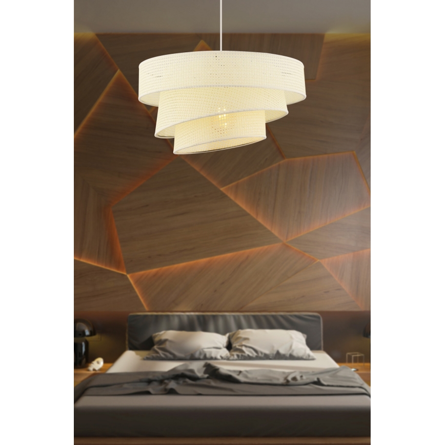 Suspension COUPER 1xE27/60W/230V blanc