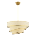 Suspension COUPER 1xE27/60W/230V blanc/or