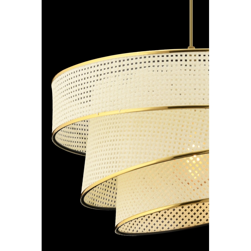 Suspension COUPER 1xE27/60W/230V blanc/or