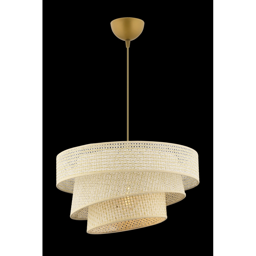 Suspension COUPER 1xE27/60W/230V crème