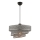 Suspension COUPER 1xE27/60W/230V gris/chrome brillant