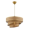 Suspension COUPER 1xE27/60W/230V marron/or