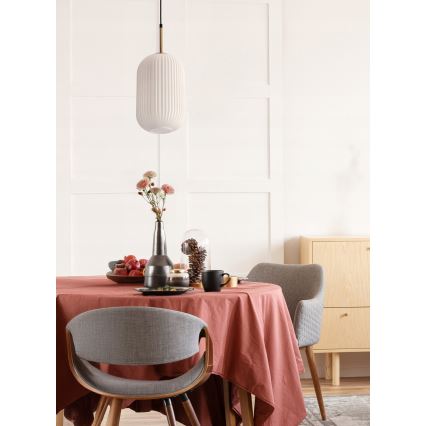Suspension CRESTO 1xE27/40W/230V blanche/or