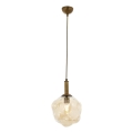 Suspension CRUMPLED 1xE27/40W/230V bronze/beige