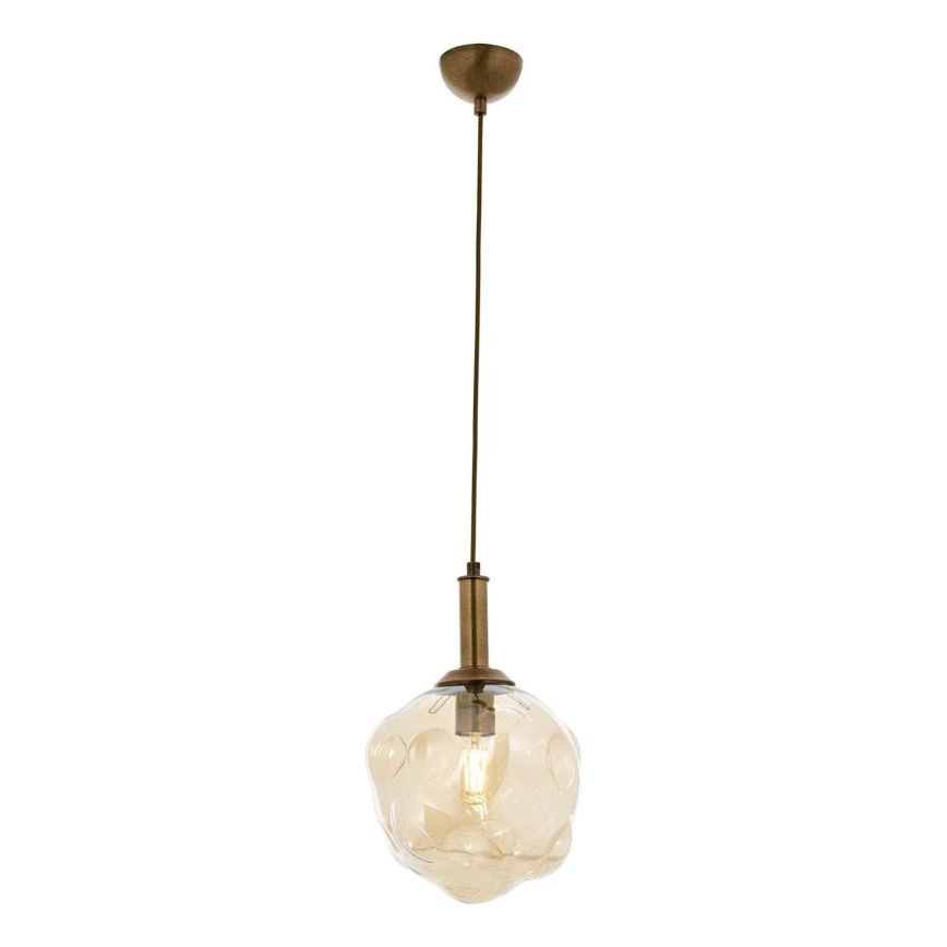 Suspension CRUMPLED 1xE27/40W/230V bronze/beige