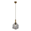 Suspension CRUMPLED 1xE27/40W/230V bronze/fumé