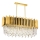 Suspension CRYSTALLINE 8xE27/40W/230V doré