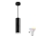 Suspension de salle de bain LED RGBW dimmable TURYN 1xGU10/6,5W/230V 2700-6500K Wi-Fi IP44 noire
