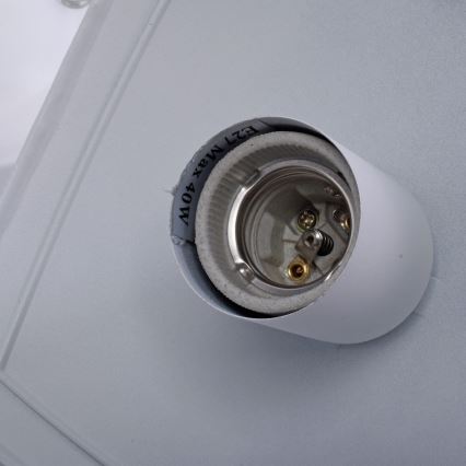 Suspension d'extérieur avec chaîne FOX 1xE27/40W/230V IP44 blanc