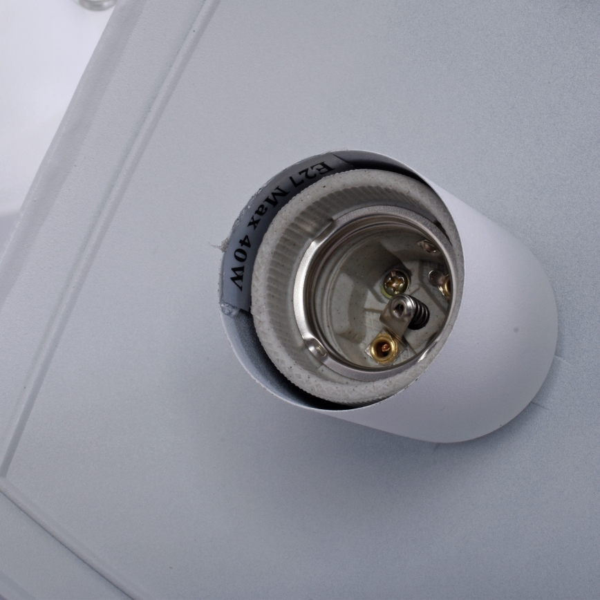 Suspension d'extérieur avec chaîne FOX 1xE27/40W/230V IP44 blanc