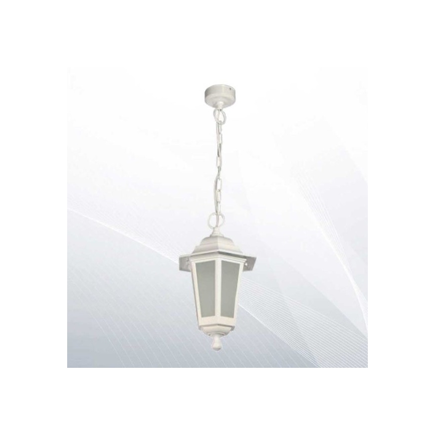 Suspension d'extérieur avec chaîne GARDEN 1xE27/60W/230V IP44 blanc