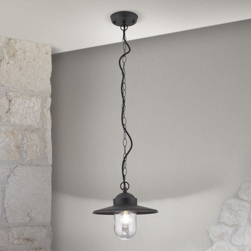 Suspension d'extérieur EDWARD 1xE27/60W/230V IP44 noir