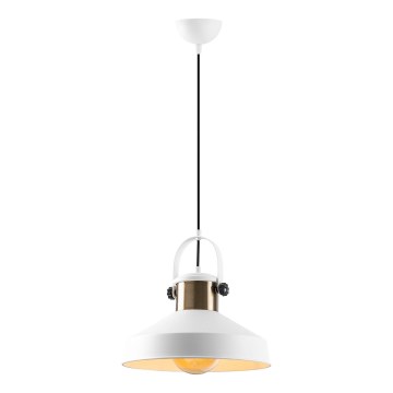 Suspension DODO 1xE27/40W/230V blanche/bronze