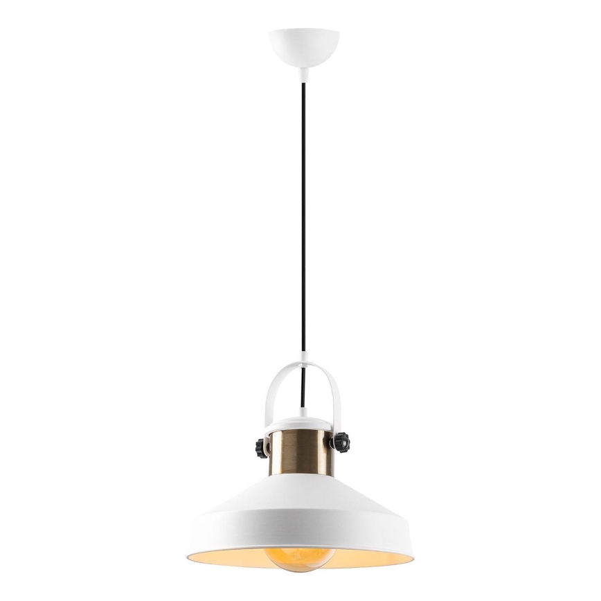 Suspension DODO 1xE27/40W/230V blanche/bronze