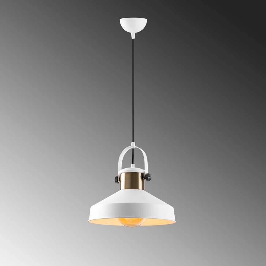 Suspension DODO 1xE27/40W/230V blanche/bronze
