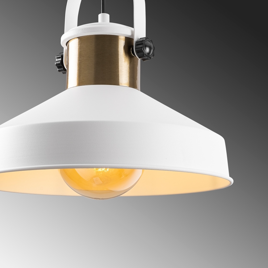 Suspension DODO 1xE27/40W/230V blanche/bronze