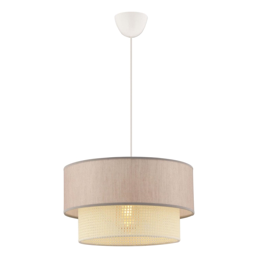 Suspension ECHO 1xE27/60W/230V beige/crème