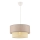 Suspension ECHO 1xE27/60W/230V beige/crème