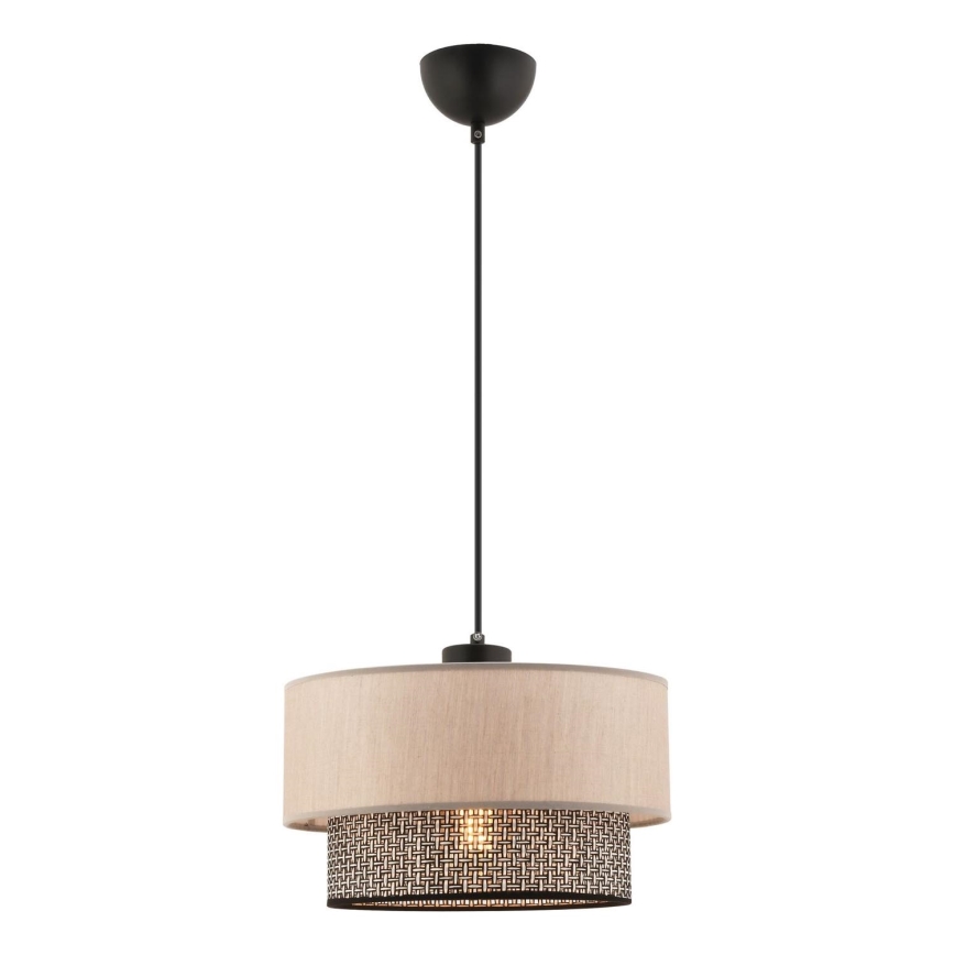 Suspension ECHO 1xE27/60W/230V beige/gris
