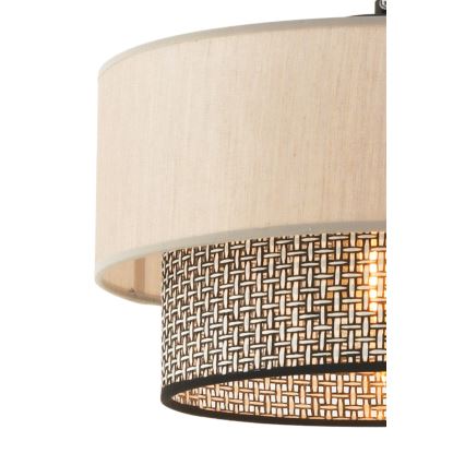 Suspension ECHO 1xE27/60W/230V beige/gris