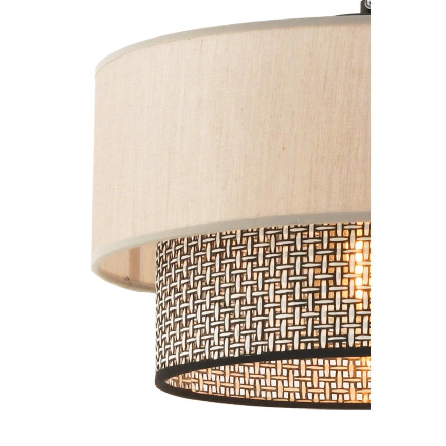 Suspension ECHO 1xE27/60W/230V beige/gris