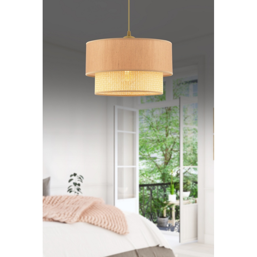 Suspension ECHO 1xE27/60W/230V beige