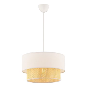 Suspension ECHO 1xE27/60W/230V crème/beige
