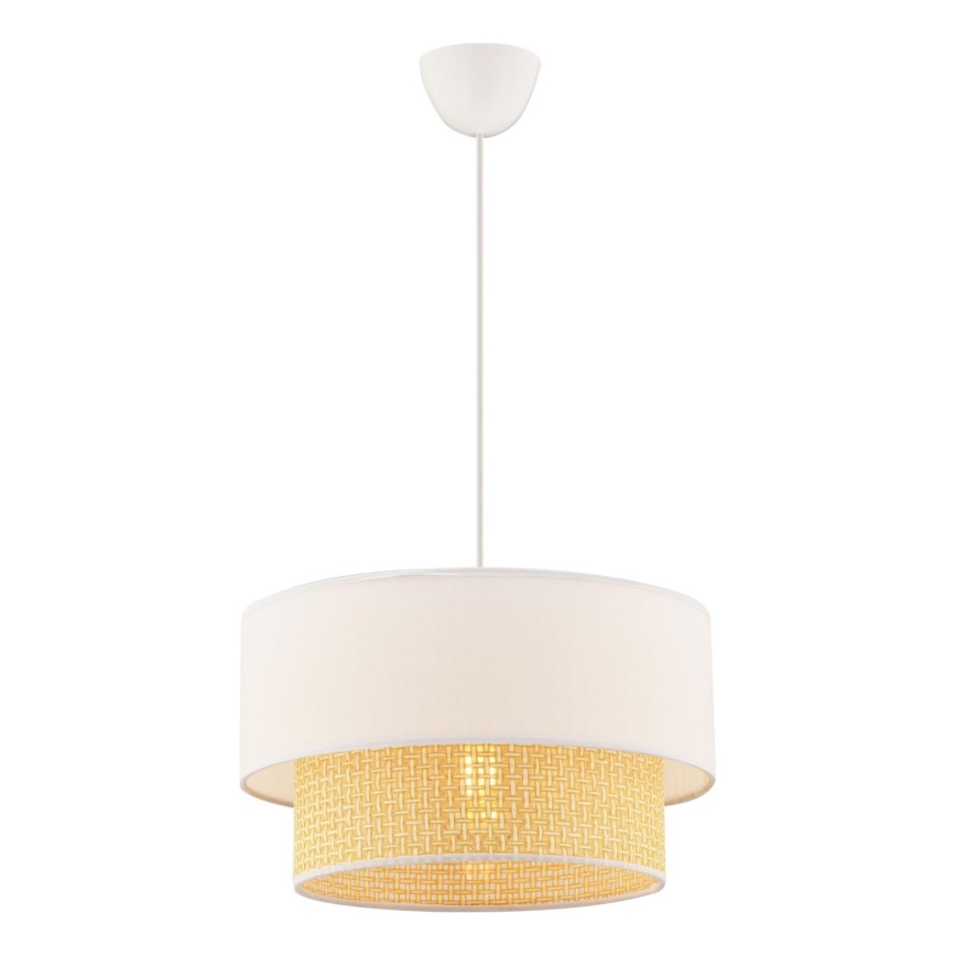 Suspension ECHO 1xE27/60W/230V crème/beige
