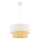 Suspension ECHO 1xE27/60W/230V crème/beige