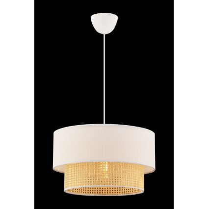 Suspension ECHO 1xE27/60W/230V crème/beige