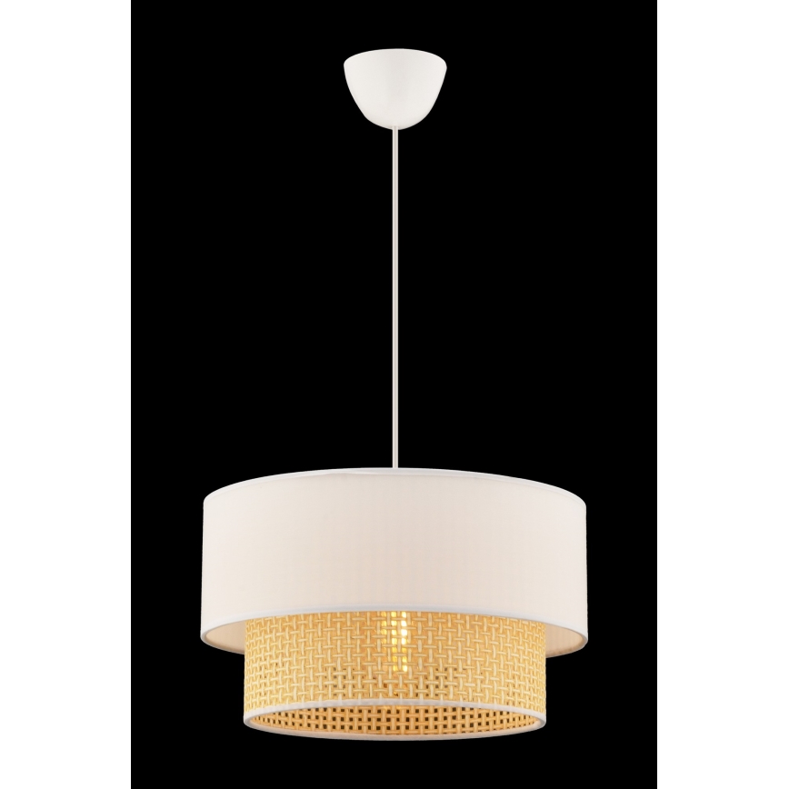 Suspension ECHO 1xE27/60W/230V crème/beige