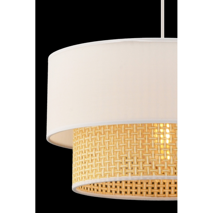 Suspension ECHO 1xE27/60W/230V crème/beige