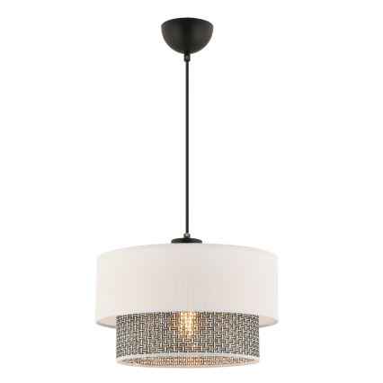 Suspension ECHO 1xE27/60W/230V crème/gris