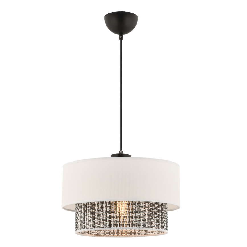 Suspension ECHO 1xE27/60W/230V crème/gris